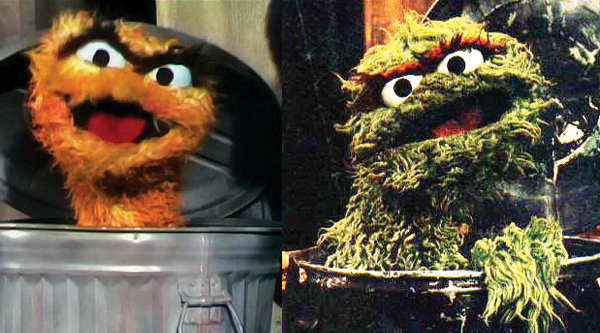 oscar grouch orange green